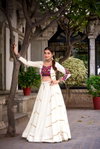 Raas White Colour Pure Rayon Lehenga With Blouse Nnk1625